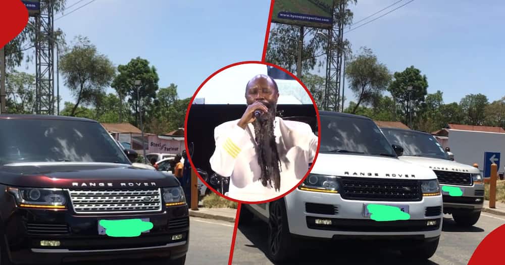 How Prophet Owuor pulled up in Nakuru using posh cars.