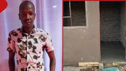 Kenyan Man Shows Off Simple One-Room Permanent House Which Cost KSh 55k, Breaks Down Costs