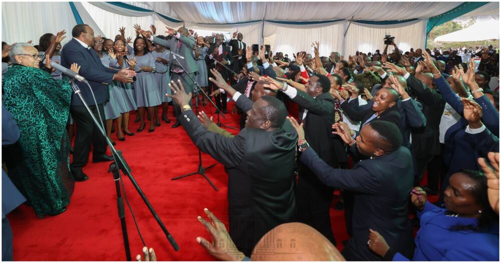 State House Staff Throws Lavish Party for Uhuru as He Prepares to Leave Office