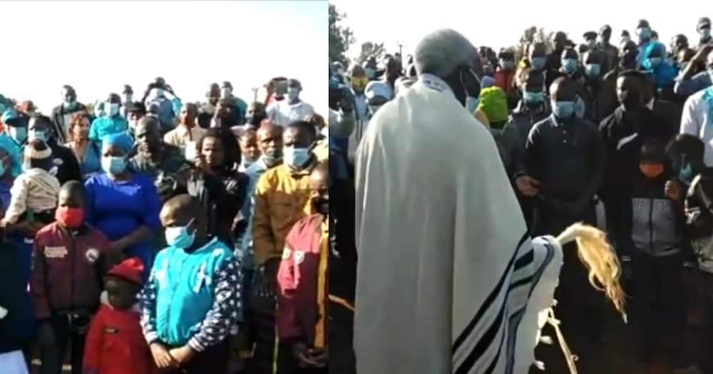 Emotions run high as hundreds converge to pray while facing Mt Kenya