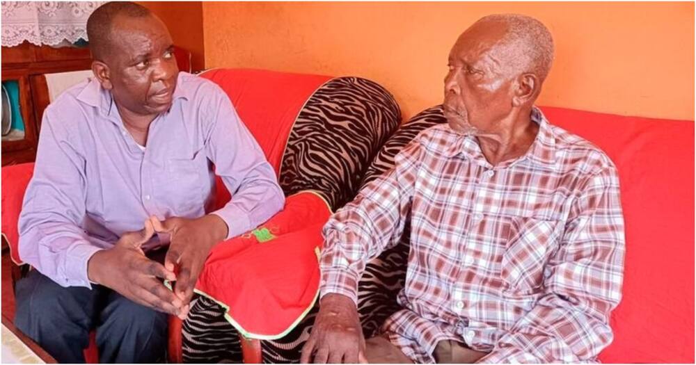 Mzee Hiltan Kalugho (right). Photo: Nation.