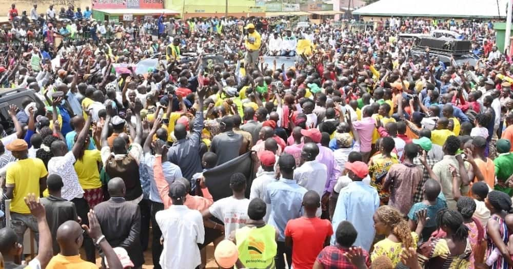 The UDA aspirant from Nambale, Busia county, drummed up support for Azimio la Umoja during DP William Ruto's rally.