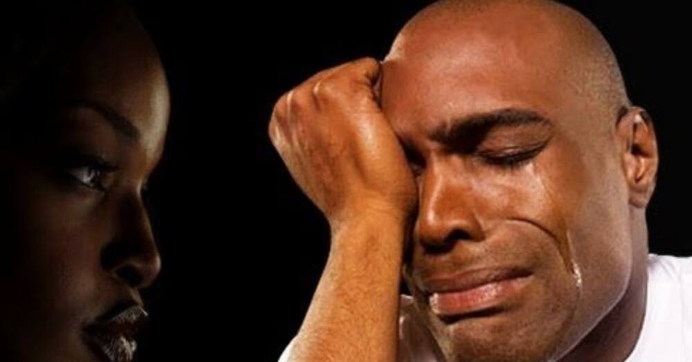 Man crying. Photo: Getty Images.