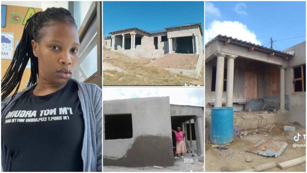 Lady built her parents a house after years working abroad.