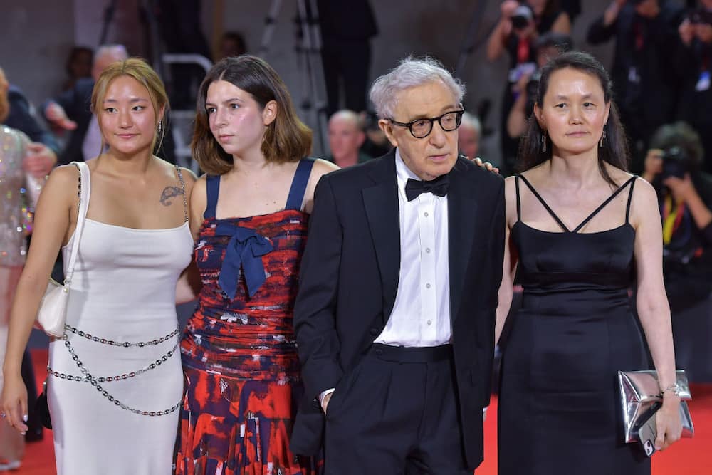 Woody Allen and Soon-Yi Previn's family at the 80th Venice International Film Festival