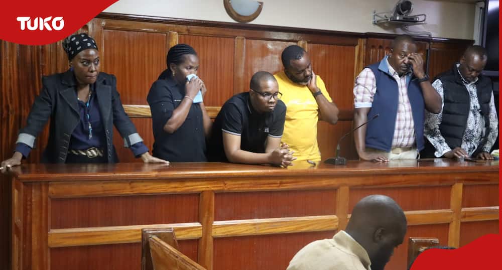 Suspects convicted in the murder of former Juja MP George Thuo in court.
