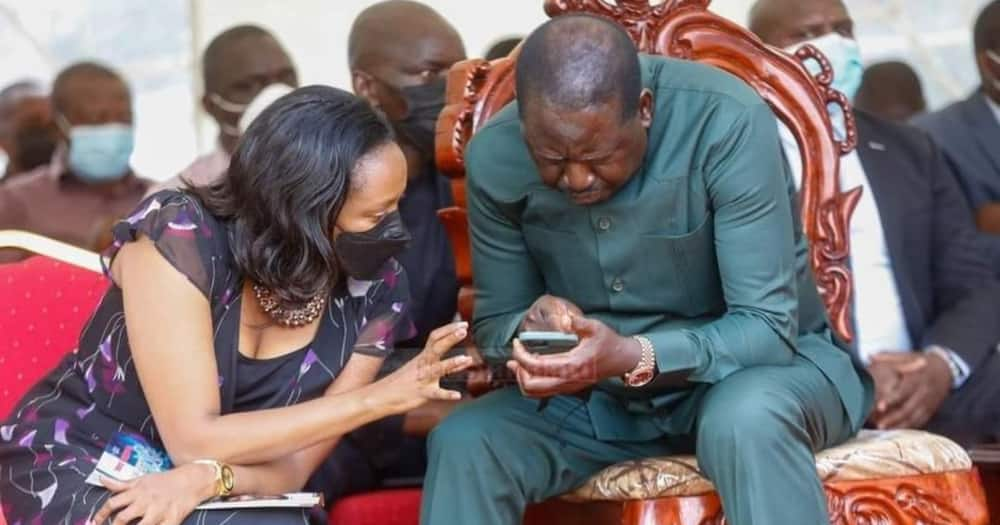 Raila Odinga and Susan Kihika attended the burial of Muchai in Nakuru.