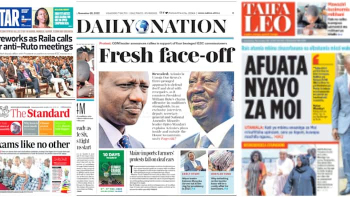 Kenyan Newspapers Review for Nov 28: Kalonzo Musyoka Announces 2027 Presidential Bid