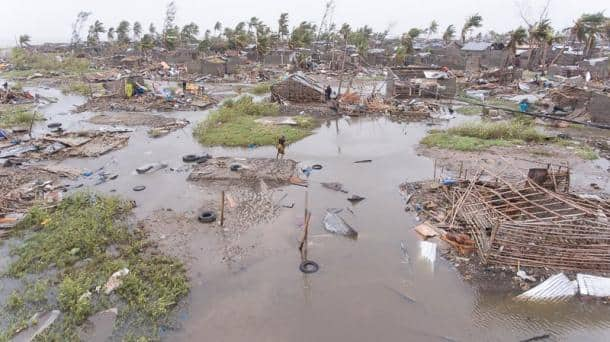 Worshipers break into praise and dance after deadly cyclone sweeps away church building