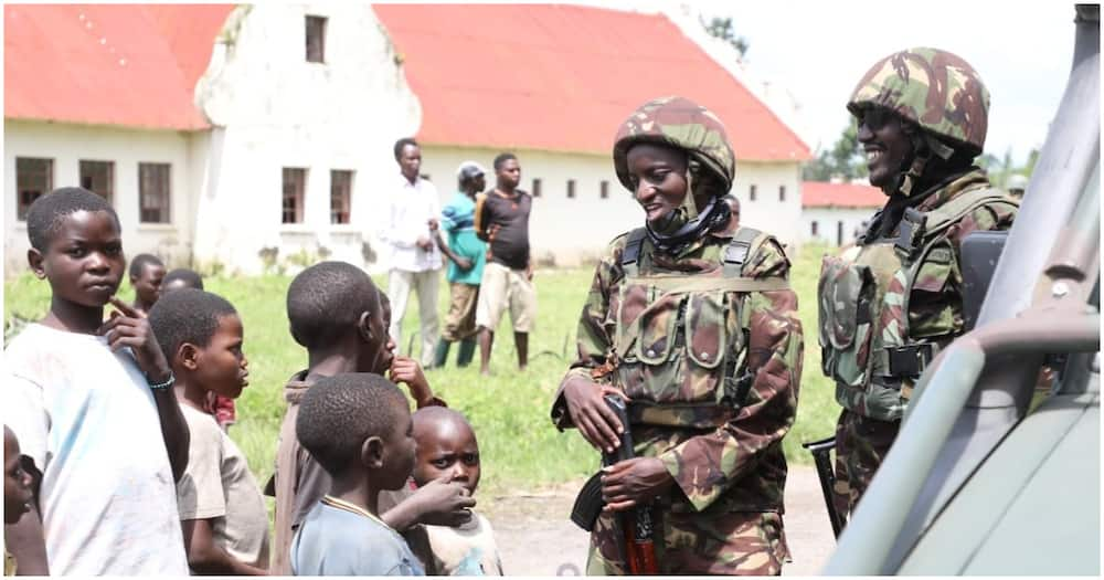 Soldiers Showing Compassion