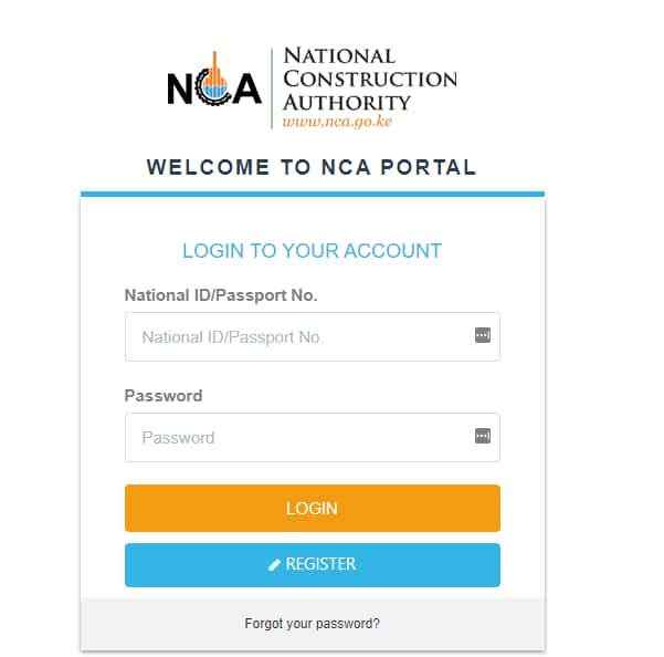 How to register as an NCA contractor