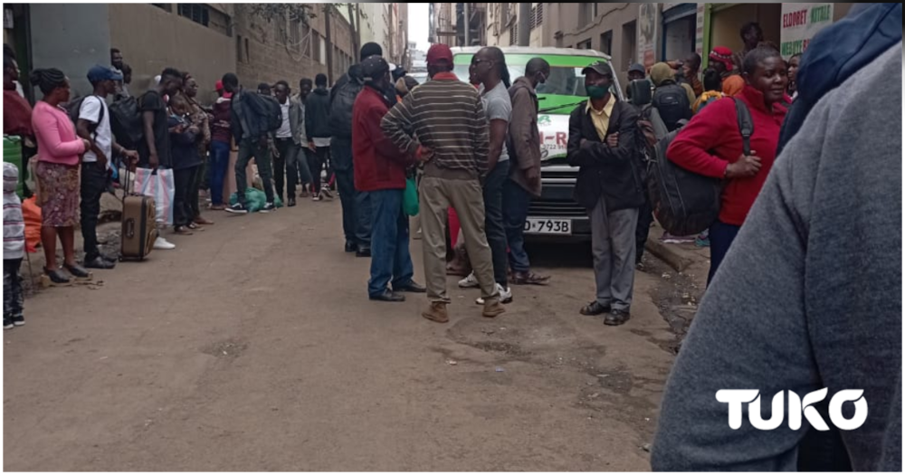 Kenyans stranded in Nairobi.