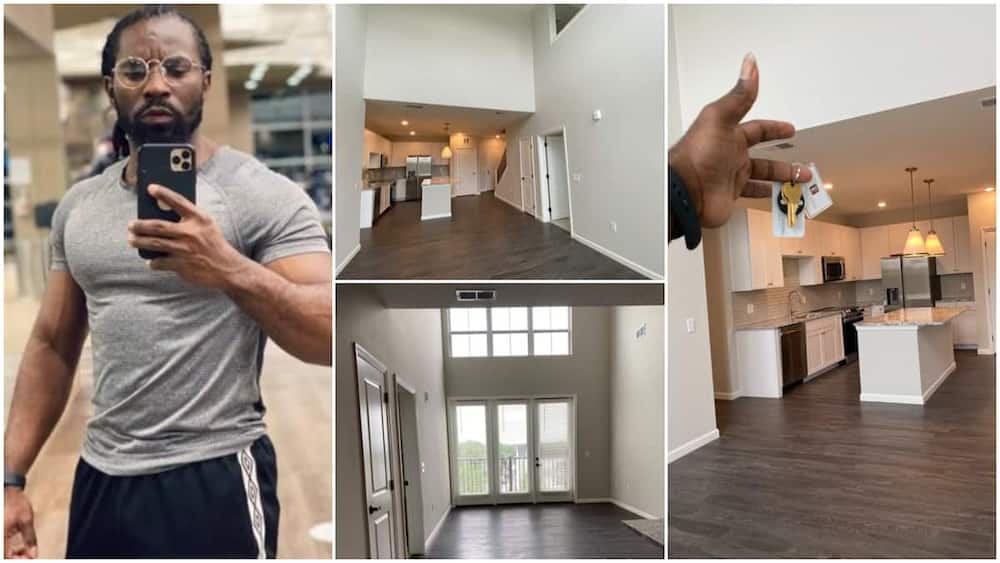 Nigerian male nurse in America makes it, moves into his stylish apartment, shares photos