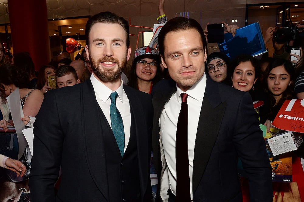 Sebastian Stan and Chris Evans