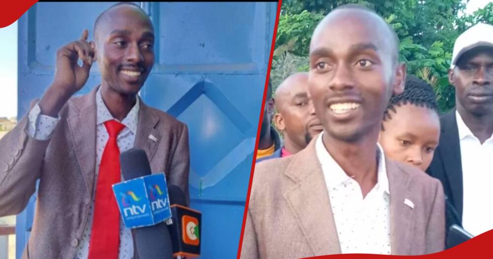 Daniel 'Sniper' Muthiani at two different events.