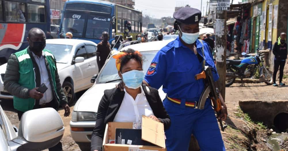 One of the suspects nabbed in the crackdown. Photo: PPB Kenya.