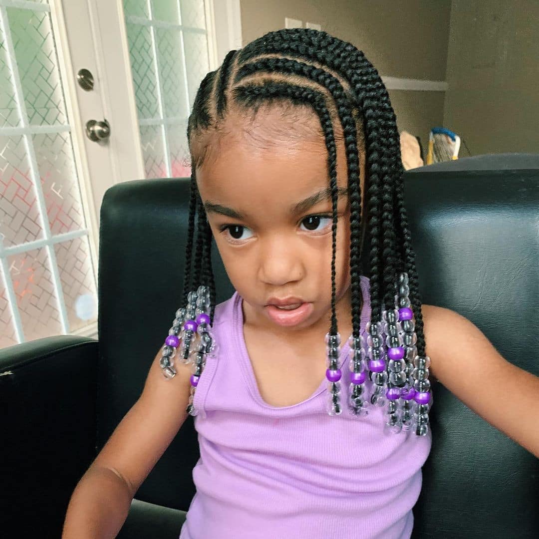 kid hairstyles for black girls | Lil girl hairstyles, Girls braided  hairstyles kids, Lil girl hairstyles braids