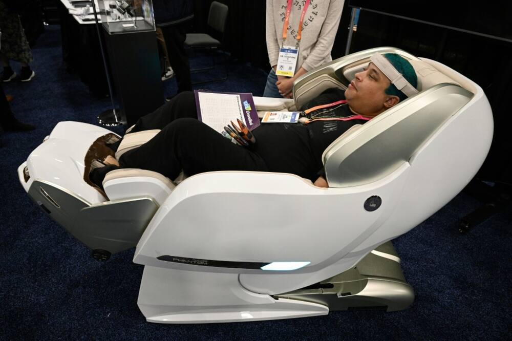 A Bodyfriend massage chair billed as a medical device kneads muscles, applies heat and even pulses electromagnetic waves that are supposed to ease aches and pains