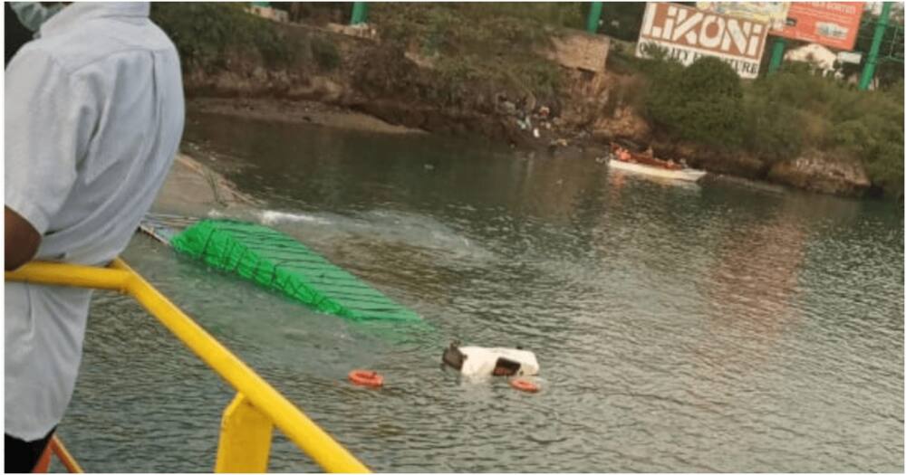 Trela latumbukia Bahari Hindi katika kivukio cha Likoni