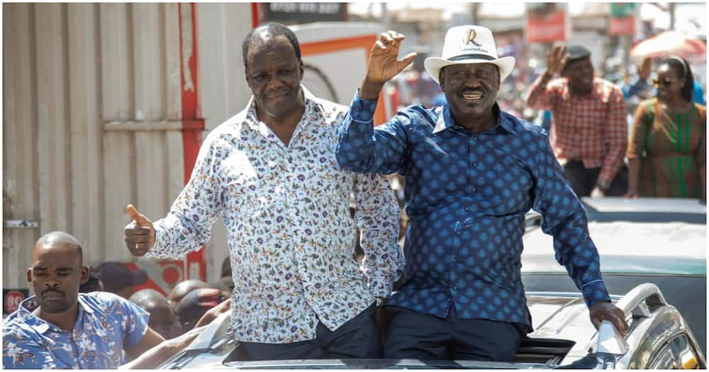 Raila Odinga and Wycliffe Oparanya