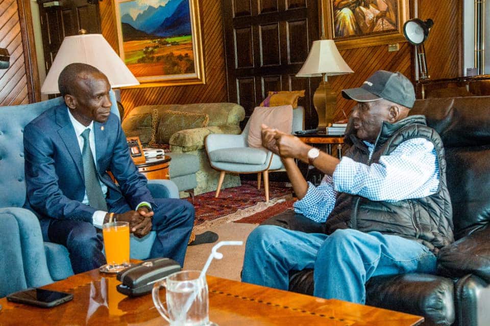 Marathon legend Eliud Kipchoge meets billionaire businessman Chris Kirubi