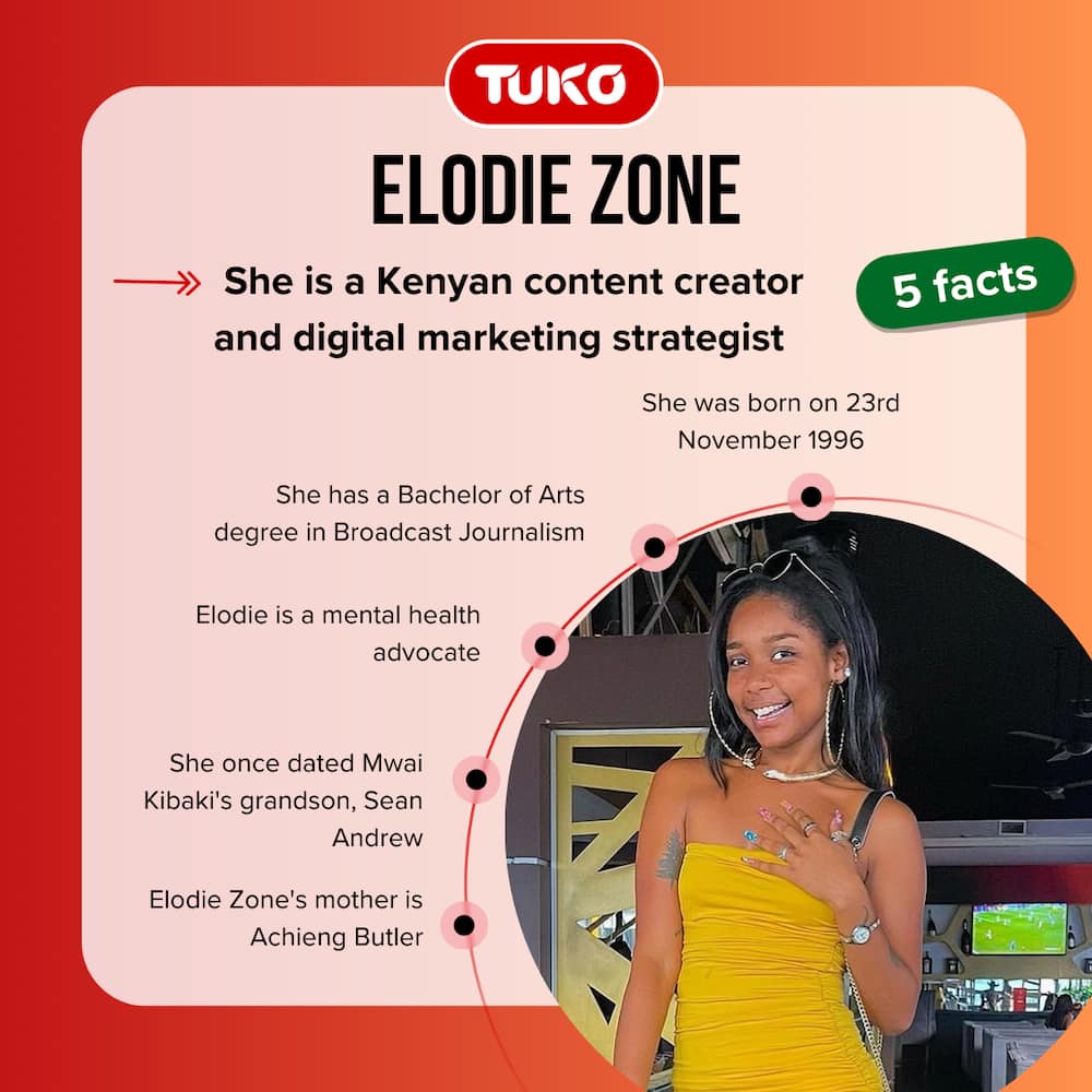Kenyan content creator, Elodie Zone