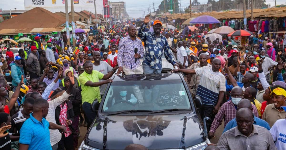 Raila Odinga Atua Kwa Kishindo Kitale Na Kuvutia Umati Mkubwa - Tuko.co.ke