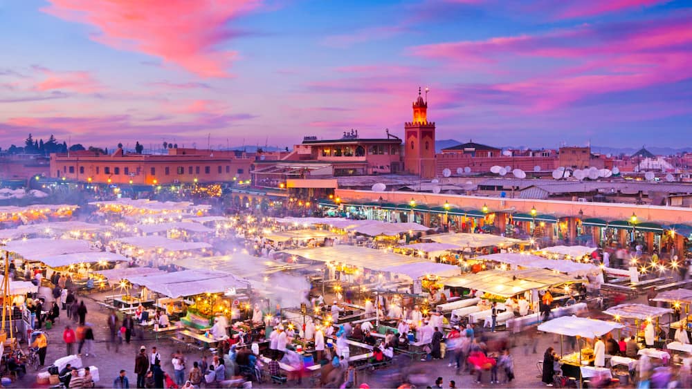 Morocco, Marrakesh, Djemaa el-Fna Square