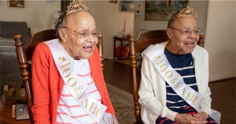 Twin Sisters Showered with Gifts During Their 100th Birthday Celebration