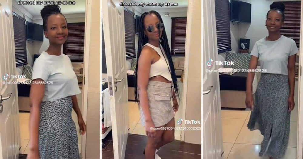 Woman shows off her young looking 52-year-old mom