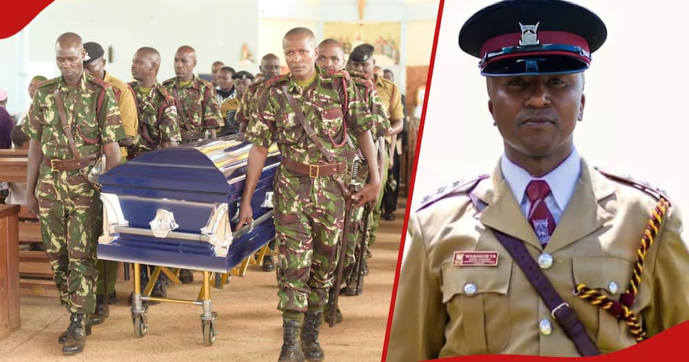 Inspector Walter Nyamwato was laid to rest in Kisii county on Friday, March 2024