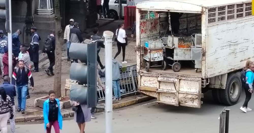 Small-scale traders in Nairobi counted losses.