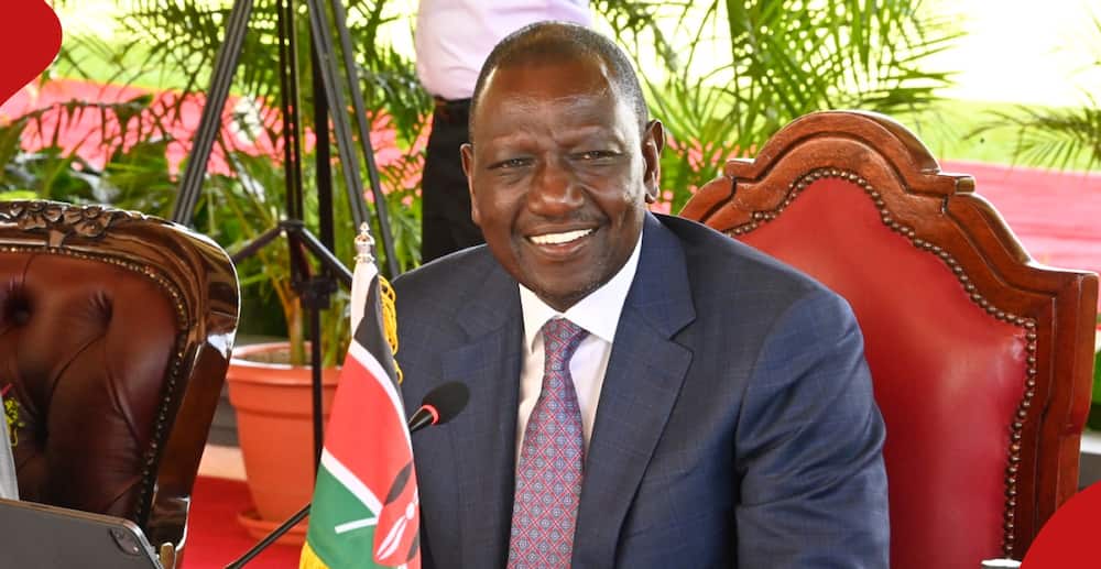 President William Ruto gestures at a past meeting.