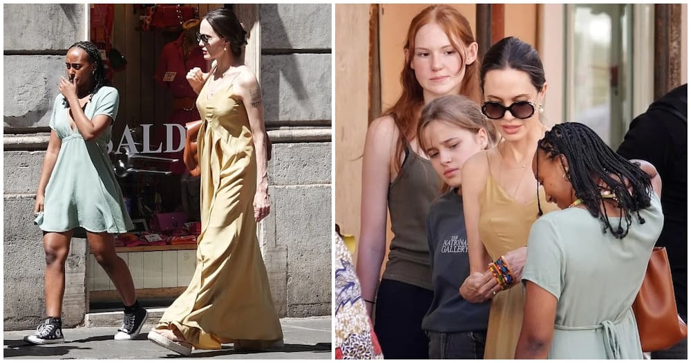 Angelina Jolie & Zahara Go Shopping In Rome: Photos – Hollywood Life