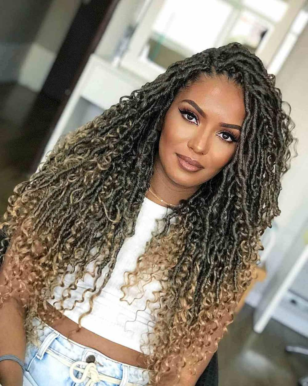 20 best loc styles with curls that will look great on you 