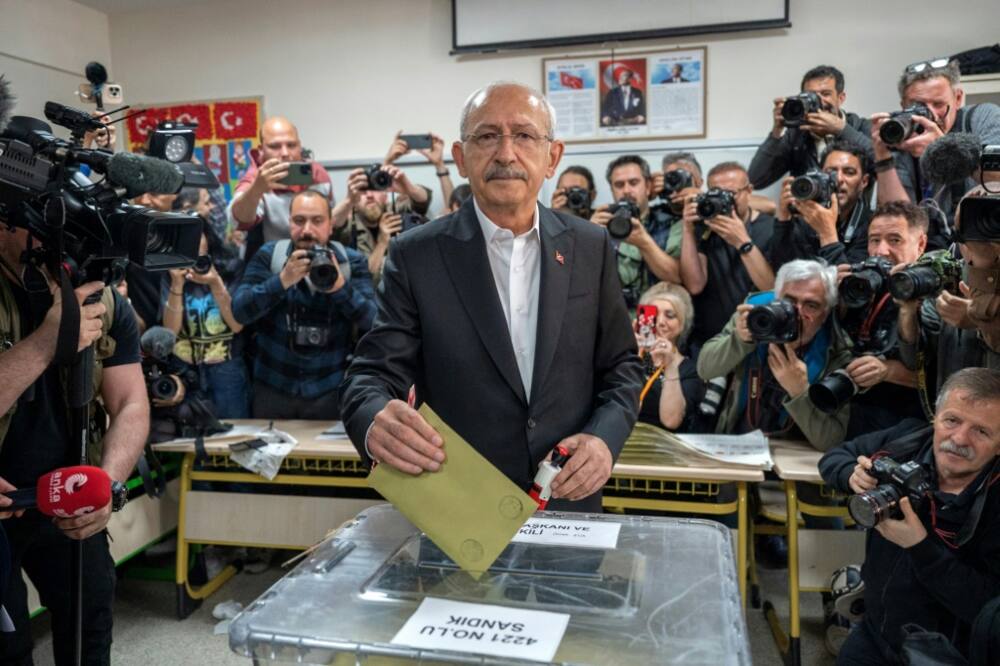 Kilicdaroglu's six-party alliance scored under 45 percent and must gain a lot of ground