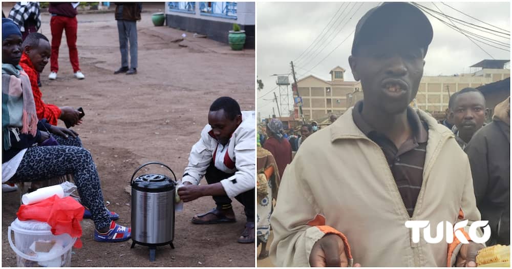 Kenyans supplied tea, coffee and roasted maize during the election.