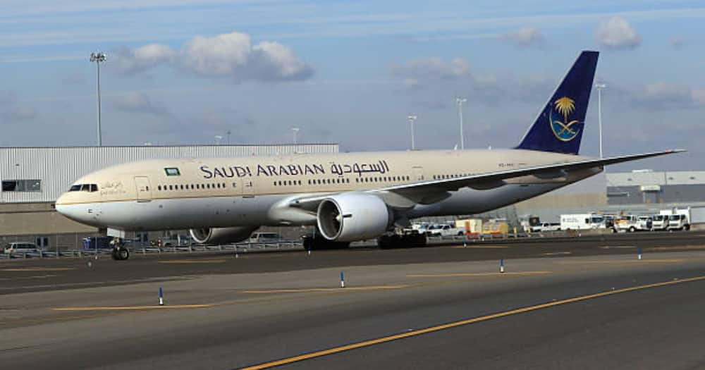 A Saudi Arabian plane.