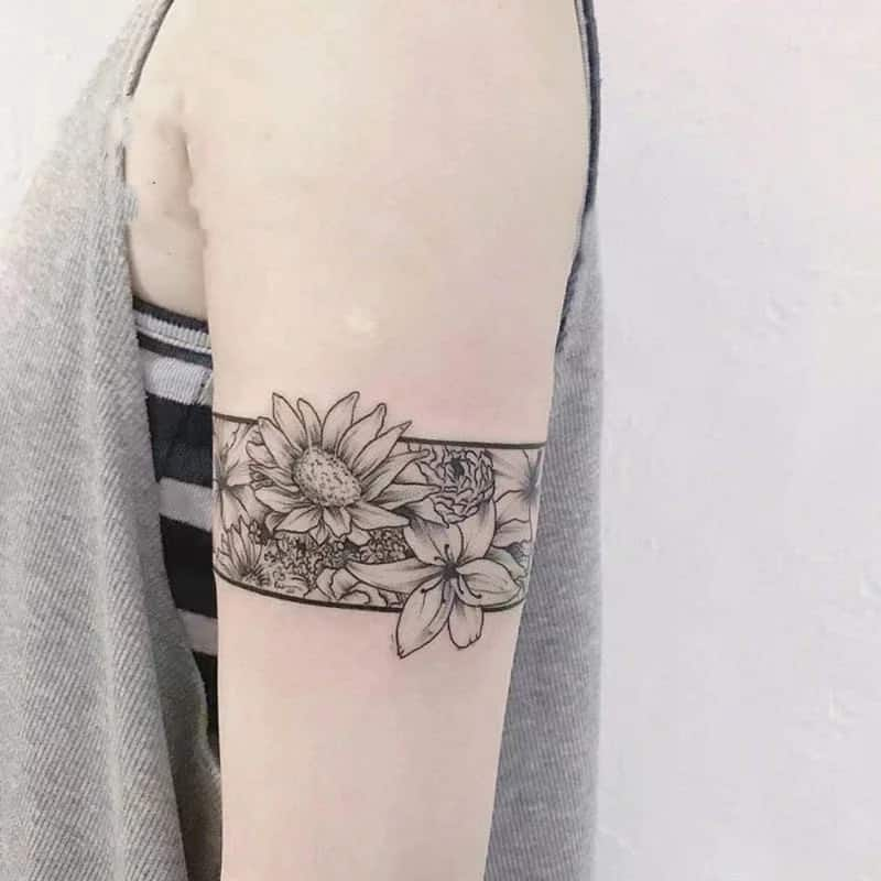 Landscape Armband Tattoo for Ladies, Geometric Armband Tattoo, Dotwork Armband  Tattoo, Upper Armband Tattoo, Bicep Armband Tattoo - Etsy New Zealand