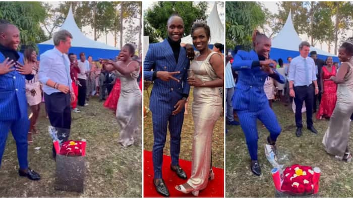 Moya David Makes Romantic Surprise Dance for Couple During Wedding, Sends Bride into Frenzy