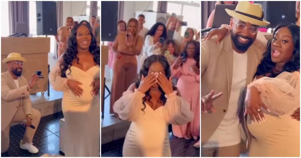 "This Is My Wedding Song": Man Surprises Fiancé with Marriage Proposal During Her Baby Shower Party