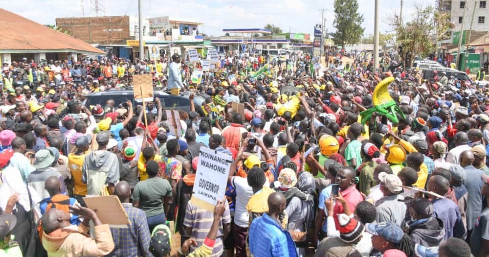 William Ruto asked youth who disrupted his meeting in Laikipia to leave.