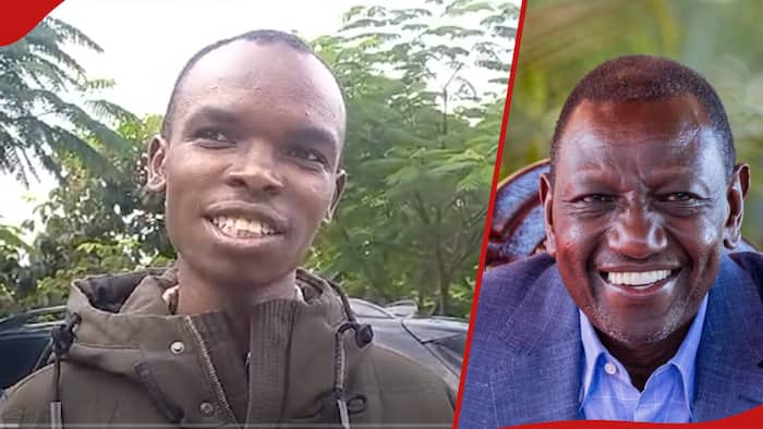 Dedan Kimathi University Student Excited after Collecting KSh 180 Share of Ruto's Donation