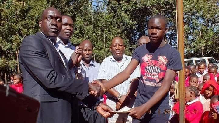 Kiambaa by-election candidate's hand in the education of Kenya’s top KCSE student Simiyu Robinson Wanjala