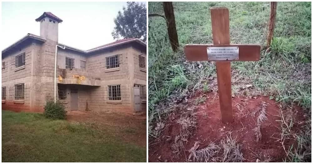 Kenyans Saddened by Late Nyeri Governor Wahome Gakuru's Grave, Unfinished Deserted Home: 