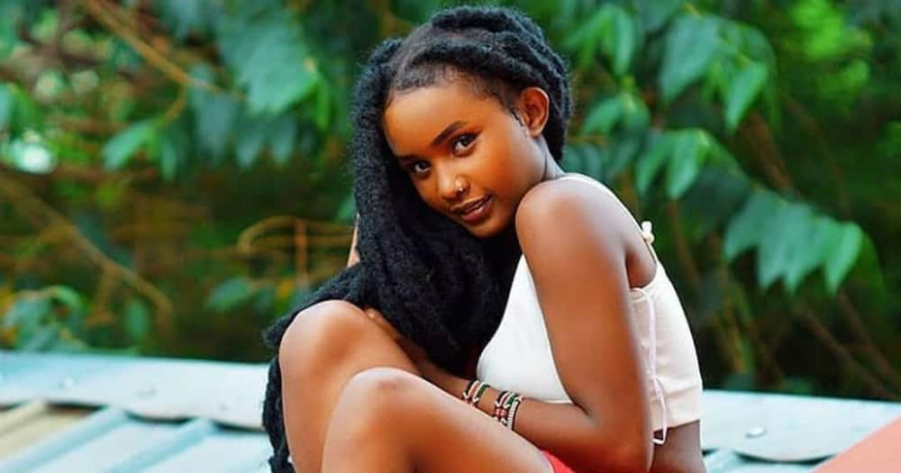 A lady has asked Georgina Njenga to share her man with her. Photo: Georgina Njenga.