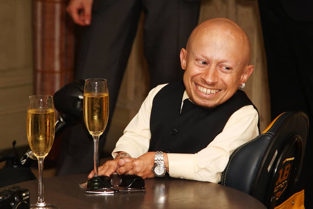 Verne Troyer attends a champagne reception