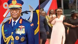 Francis Ogolla's Daughter Dons White Dress at Dad's Millitary Honours Ceremony