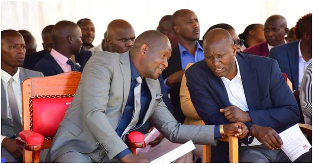Kericho governor Eric Mutai and deputy Fred Kirui