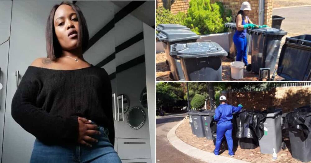 Meet Refentse Sekgaolela: She Makes Money Cleaning Bins in Her Neighbourhood